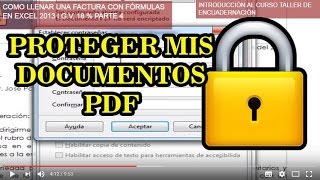 COMO PROTEGER MIS DOCUMENTOS EN PDF SIN CIOPIAR IMPRIMIR Y DUPLICAR [upl. by Naihs]