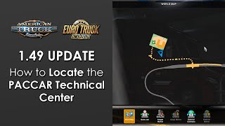 How to Locate the PACCAR Technical Center in American Truck Simulator  149 Update [upl. by Valley630]