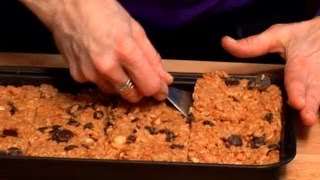 LowFat amp Healthy Cereal Bar Recipe  iCookNaked Healthy Snacks [upl. by Nyla]