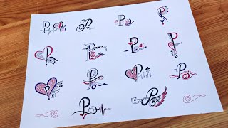 E9 Make different types of P letter tattoo designs [upl. by Ayihsa40]