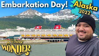 Disney Cruise Alaska 2022 EMBARKATION DAY Were Going To Alaska Disney Wonder Cruise Vlog 2 [upl. by Aranaj]