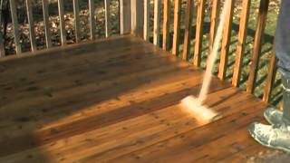 How to Finish a Wood Patio Deeck [upl. by Nawiat]