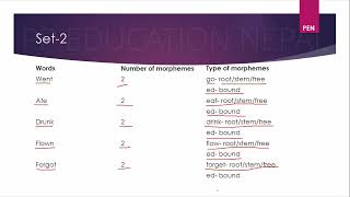 Discussion of answers related to number and type of morphemes [upl. by Ybhsa]