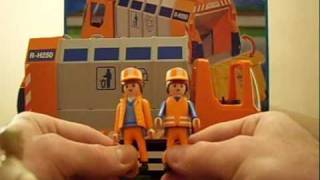 Playmobil Toy Garbage Truck Review [upl. by Elleina]