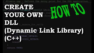 HowTo Create And Use A DLL Dynamic Link Library with C MSVC Visual Studio 2019 Walkthrough [upl. by Eatnad]