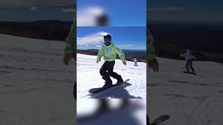 Snowboarding with no gloves 🤦‍♂️ [upl. by Ahsenaj]