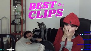 ARIETE TWITCH BEST CLIPS 1 MOMENTI DIVERTENTI DELLE LIVE CON JENNY E SARAVE [upl. by Ellga]