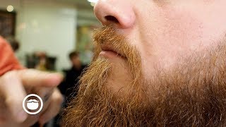 Master Barber Shows How to Give the Ultimate Beard Trim [upl. by Nataline509]