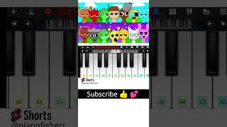 FUN TIME INCREDIBOX SPRUNKI Song  Easy Piano Tune shorts [upl. by Aihsal]