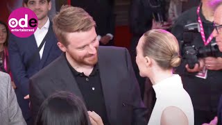 Saoirse Ronan amp Jack Lowden Share Sweet Red Carpet Moment at Blitz LFF Premiere [upl. by Nirtiac442]