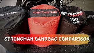 Strongman Sandbag Review  Rogue vs Cerberus vs Titan vs Ludus Imperium vs Madfitter Garage Gym [upl. by Daas]