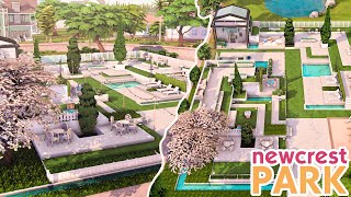 Breeze of Newcrest Park 🌱  No CC  The Sims 4 Speed Build [upl. by Eybba533]