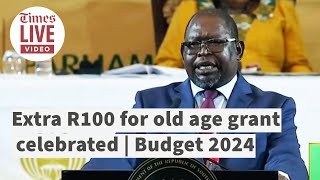 Uproar in parliament after R100 grant increase  Budget 2024 [upl. by Chrystal]