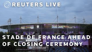 LIVE A view of Paris Stade de France ahead of Olympics closing ceremony [upl. by Allegra]