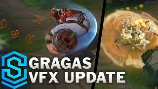 Gragas Visual Effect Update  All Skins Comparison  League Of Legends [upl. by Horsey]