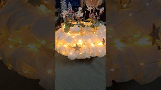 diezürcherin Adventskranz aus Frischhaltepapier floristik dekoration diy deutsch short [upl. by Airdnaid]