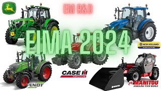 EIMA 2024 NEW HOLLAND JOHN DEERE FENDT CASE SAME MANITOU DIECI LANDINI MERLO KUBOTA CARRARO CLAAS [upl. by Ynohtnaleahcim]