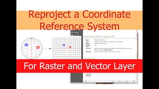 How to Reproject the Coordinate Reference System CRS for Raster and Vector Files in QGIS [upl. by Natfa]