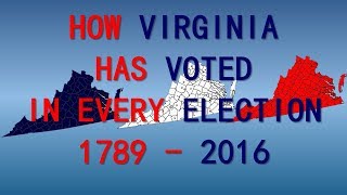 How Virginia has voted in Every Presidential Election [upl. by Andersen]