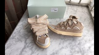 Lanvin Curb Sneaker Ecru Review [upl. by Xel310]