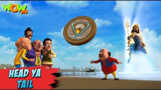 Motu Patlu New Episodes 2022  Head or Tail  Funny Hindi Cartoon Kahani  Wow Kidz  spot [upl. by Nnairrek633]