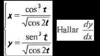 Derivadas de funciones parametricas hallar la derivada de una función dada parametricamente [upl. by Hester]