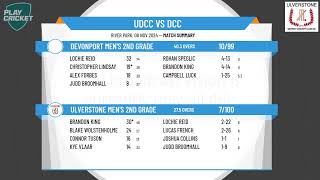 Ulverstone Mens 2nd Grade v Devonport Mens 2nd Grade [upl. by Miles]