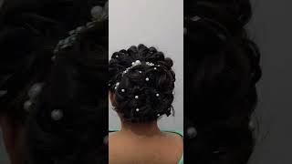 wedding hairstyle hairstyle trendingshorts bride vairalvideo [upl. by Amej]