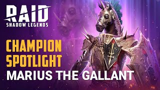 RAID Shadow Legends  Champion Spotlight  Marius the Gallant [upl. by Reiche]