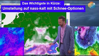 Das Wichtigste in Kürze Nächste Woche Umstellung auf nasskalt Tendenziell viel AlpenSchnee [upl. by Gilles]