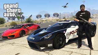 GTA 5 Mods  PLAY AS A COP MOD GTA 5 Police Ford GT LSPDFR Mod GTA 5 Mods Gameplay [upl. by Inavoig]