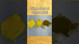 Cómo mezclar el color Oro en Óleo 👑 shortvideo art pinturaoleo painting arte [upl. by Cerelia]