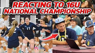 16U Girls NATIONAL CHAMPIONSHIP  Live Reaction [upl. by Fitzgerald872]