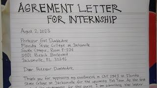 How to Write An Acknowledgement Letter for Internships Sample  Writing Practices [upl. by Akyeluz]