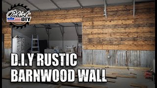 DIY Rustic Barn Wood Wall [upl. by Ayekahs]