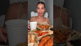 WINGSTOP TENDERS  VOODOO FRIES MUKBANG 🍗🫢😍 wingstop eating foodasmr eatwithme tenders [upl. by Onivla778]