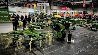 LAMMA Show 2024 Highlights KRONE Agriculture TC1570 fourrotor rake [upl. by Honora431]