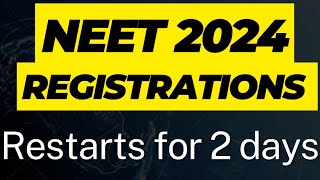 NTA NEET UG 2024 Registrations Restarts for 2 Days  NEET postponed  neet2024 nta mbbs [upl. by Janifer132]