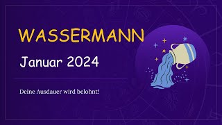 Wassermann Horoskop Januar 2024 Liebe Karriere amp Glücksbringer 🌟✨ [upl. by Raseta]