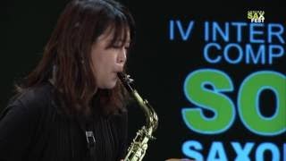 Yumeko Miura 2nd ROUND IV ANDORRA INTERNATIONAL SAXOPHONE COMPETITION 2017 [upl. by Nitsej]