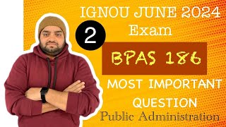 BPAS 186 PART 2 IMPORTANT QUESTIONS  Stress management  IGNOU EXAM [upl. by Othe837]