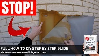 Holden Commodore VT VX VU VY VZ Ute Sagging Headliner Repair  DIY HOW TO FIX CAR UPHOLSTERY [upl. by Ecyt]