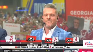 Pat McAfee TROLLS Georgia Fans After picking ALABAMA To Win  ESPN College Game Day Football 12223 [upl. by Silvanus]