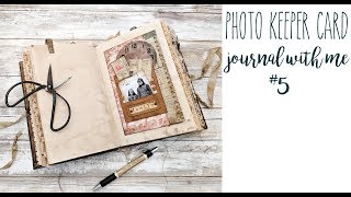 Photo Keeper Card  Journal with Me 5  Assemblage Tutorial [upl. by Divadnoj687]