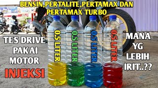 Uji Coba PremiumPertalitePertamax Dan Pertamax Turbo Samaquot Setengah Liter Mana Yang Lebih Irit [upl. by Ester411]