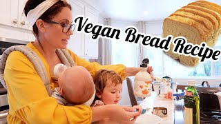 THE BEST LOAF BREAD RECIPE VEGAN CHANNON ROSE VLOGS [upl. by Ataynik154]