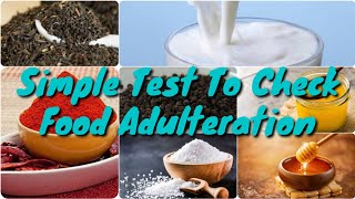 Simple Test To Check Food Adulteration [upl. by Ainiger]