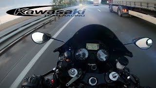 Kawasaki ZZR 1400 Ninja ZX14R  Прохват по трассе 300 кмч [upl. by Eilyah404]