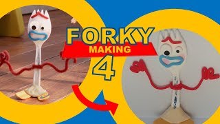 Making Forky Toy Story4  caly 클레이로 포키 만들기 [upl. by Atiuqes]