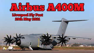 Airbus A400M Atlas Liverpool Fly Past [upl. by Arraeic470]